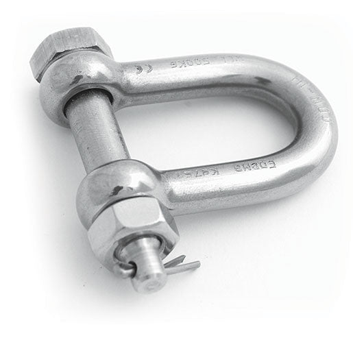 Stainless Steel D Shackles E Type With Safety Pin 316 High Corrosion