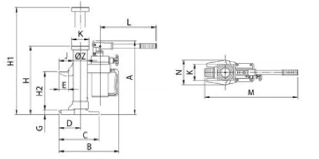PFAFF MHS Rotational Toe Jack