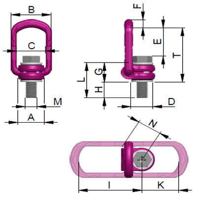 RUD VLBG-PLUS Load Ring Metric Thread