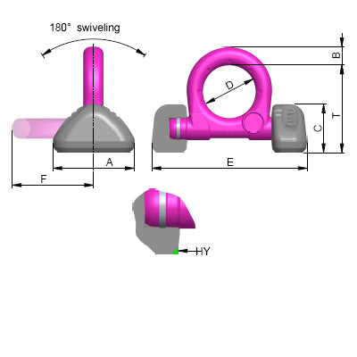 RUD VRBS-FIX Load Ring For Welding For Circumferential Weld Seam