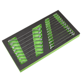 Sealey Tool Chest Combination 16 Drawer with Ball-Bearing Slides - Black/Grey & 398pc Tool Kit