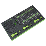 Sealey Tool Chest Combination 16 Drawer with Ball-Bearing Slides - Black/Grey & 398pc Tool Kit