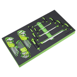 Sealey Tool Chest Combination 16 Drawer with Ball-Bearing Slides - Black/Grey & 398pc Tool Kit