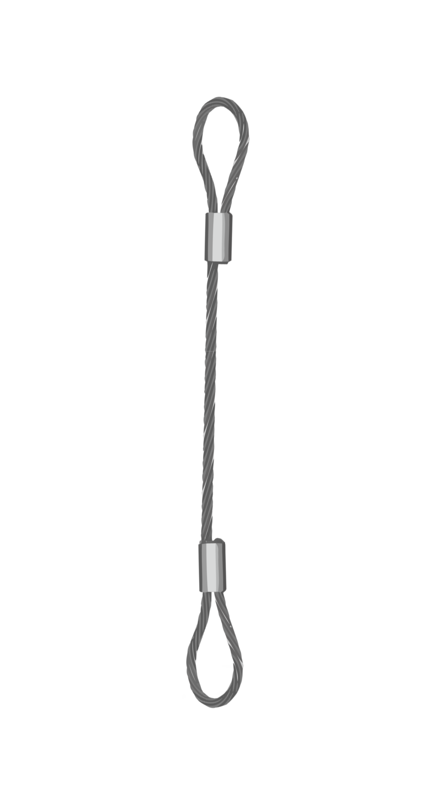 Single Leg 28mm Wire Rope Sling 10 Tonne