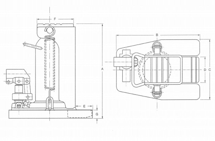 Steerman HTJ Hydraulic Toe Jack
