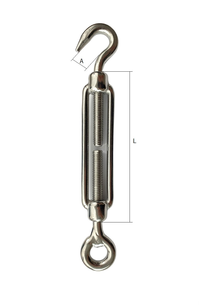 Stainless Steel Straining Screw Hook & Eye