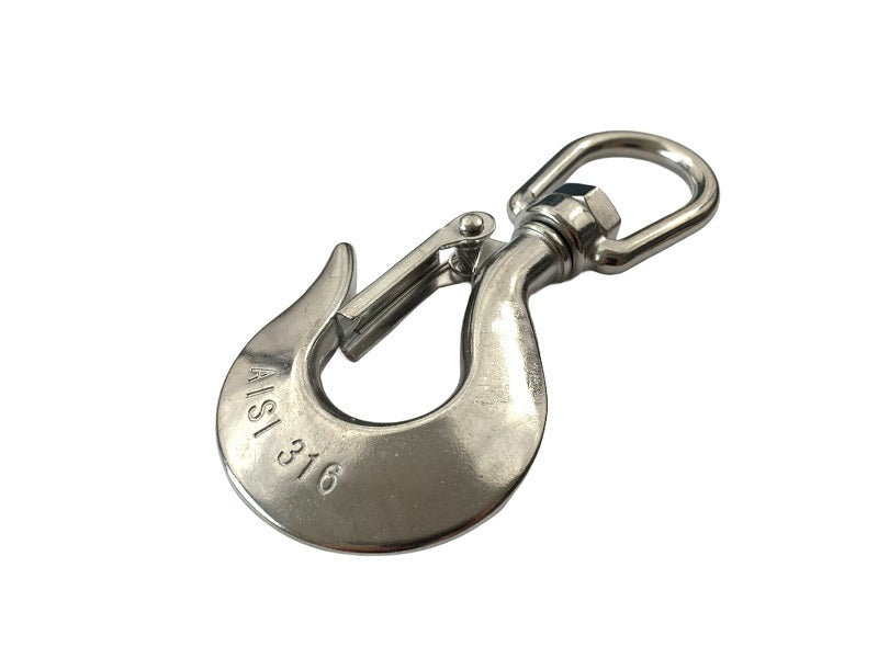 Stainless Steel Swivel Hook with Safety Catch