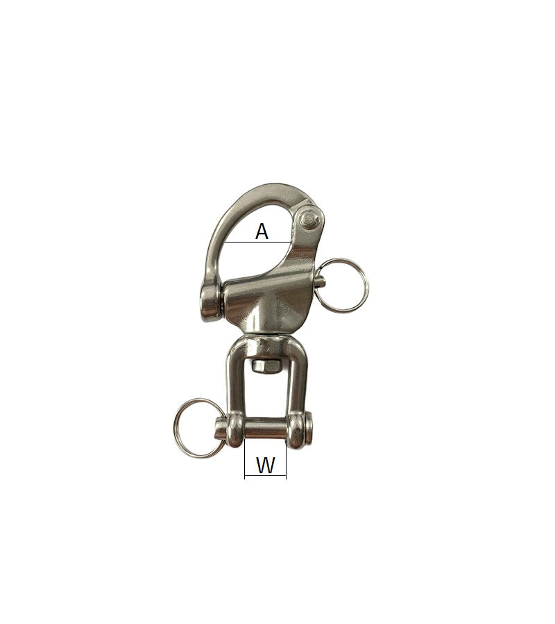 Stainless Steel Swivel Jaw Snap Shackle