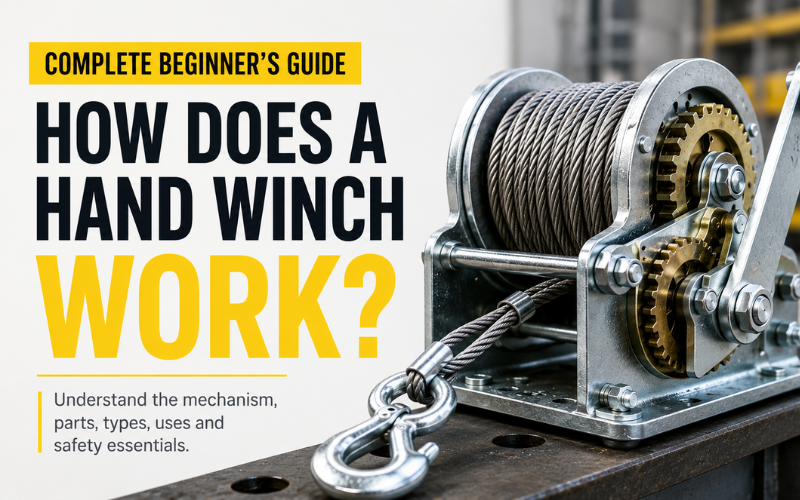 HOW DOES A HAND WINCH WORK | COMPLETE BEGINNERS GUIDE LES - Lifting Equipment Store®