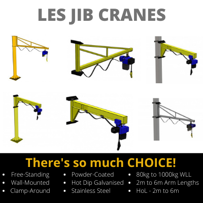 EXTENSIVE RANGE OF SWING ARM CRANES NOW AVAILABLE!