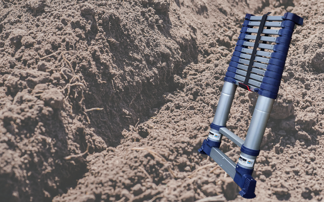 CAN YOU USE A TELESCOPIC LADDER ON UNEVEN GROUND?