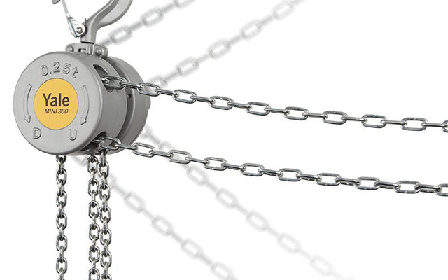 PRE-ORDER THE NEW YALEMINI 360 AND CHAIN HOIST WITH LES