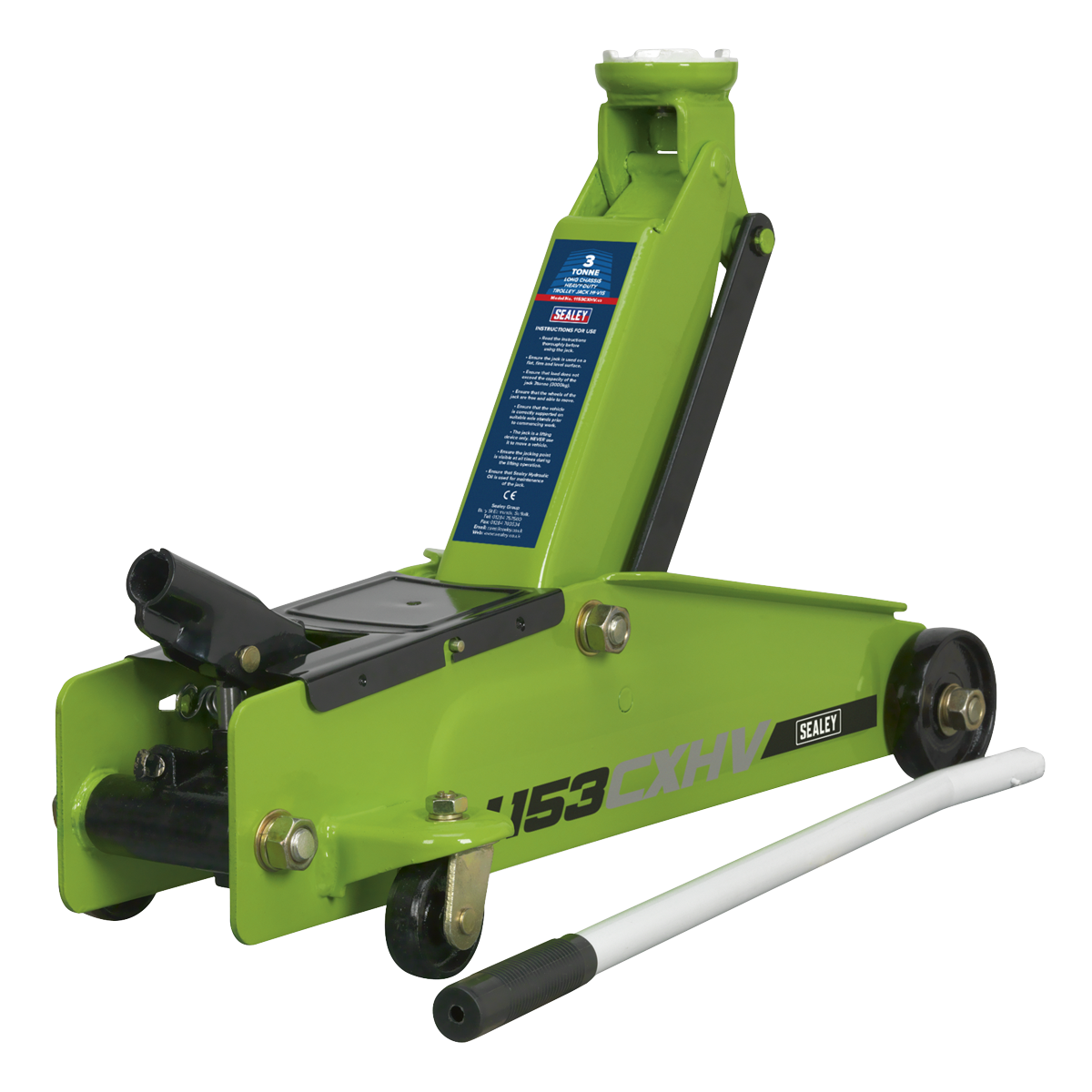 Sealey Heavy-Duty Long Reach Trolley Jack 3 Tonne