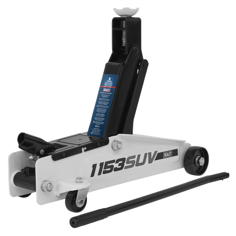 Sealey Long Reach High Lift SUV Trolley Jack 3 Tonne