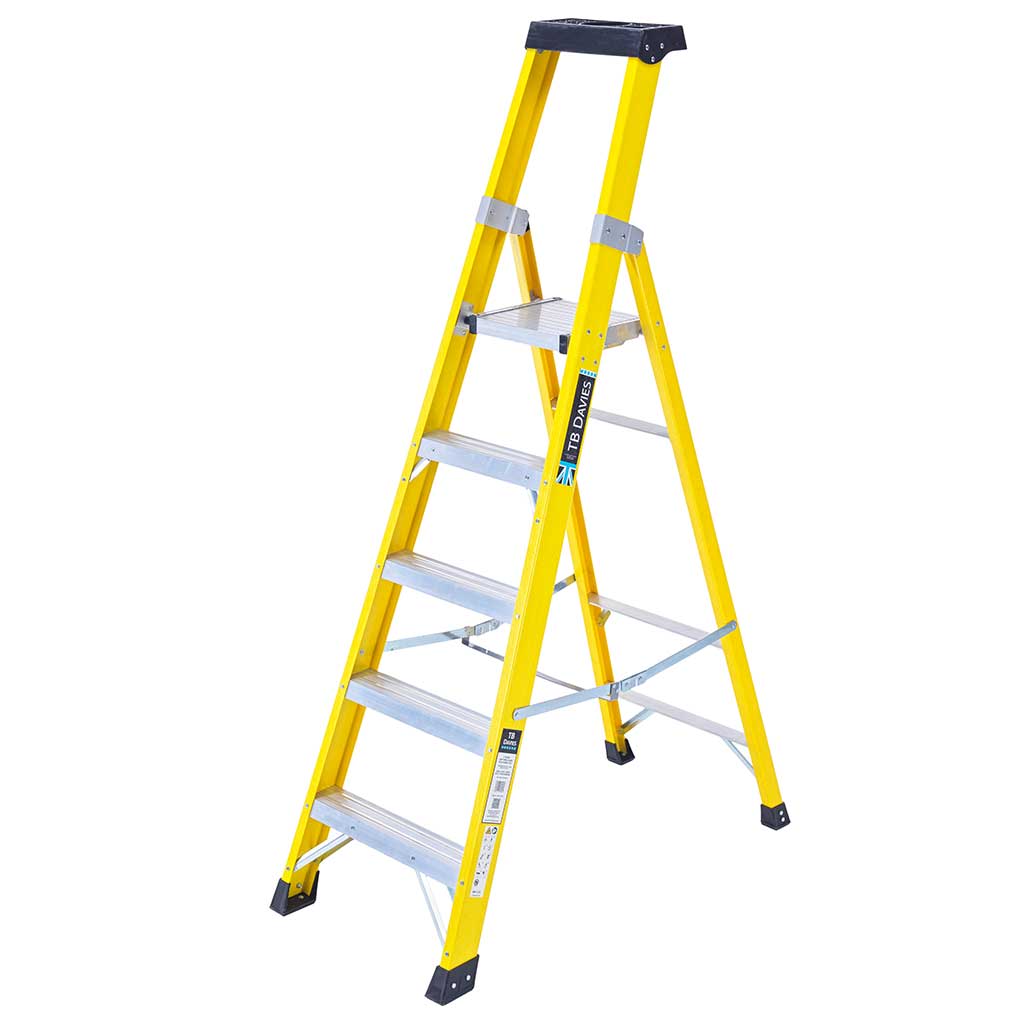 INSUL8-P Fibreglass Professional Platform Step Ladder TB Davies 