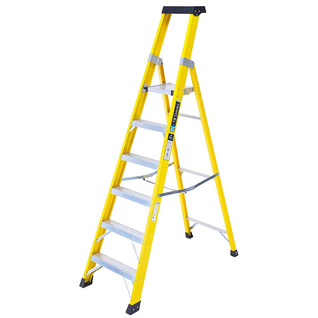 INSUL8-P Fibreglass Professional Platform Step Ladder TB Davies 
