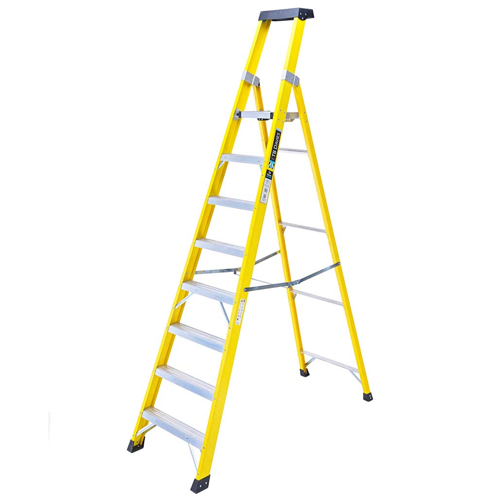 INSUL8-P Fibreglass Professional Platform Step Ladder TB Davies 