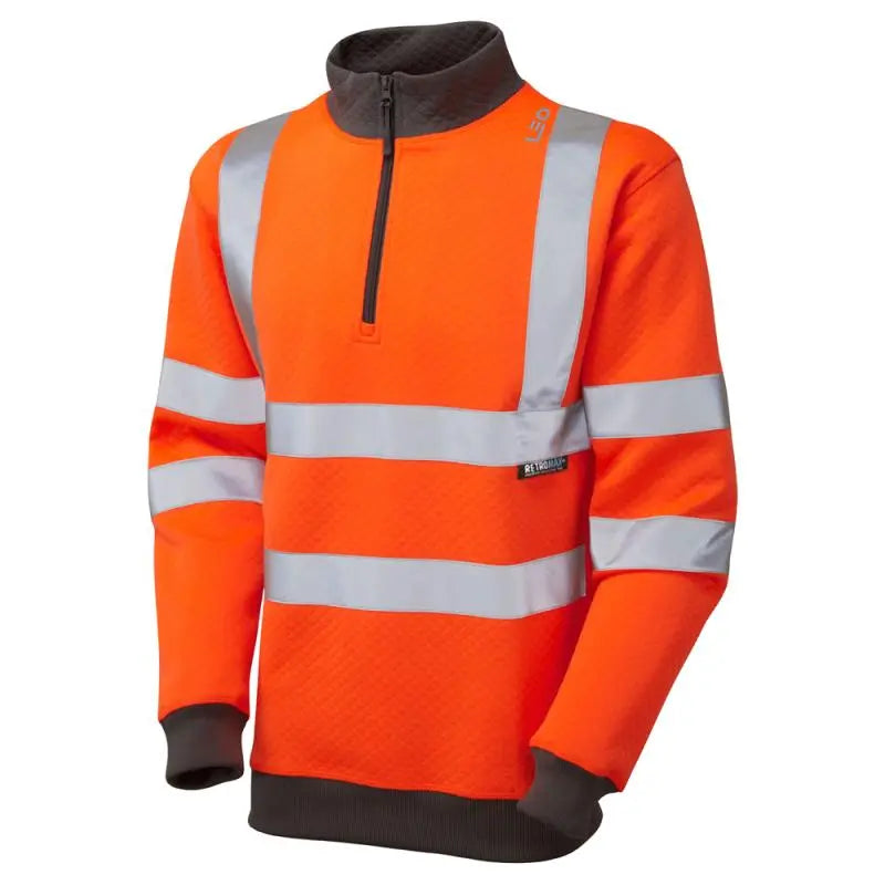 LEO BRYNSWORTHY ISO 20471 Cl 3 1/4 Zip Sweatshirt LEO 
