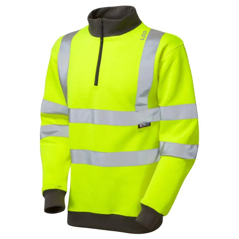 LEO BRYNSWORTHY ISO 20471 Cl 3 1/4 Zip Sweatshirt LEO 