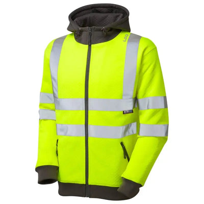 LEO SAUNTON ISO 20471 Cl 3 Full Zip Hooded Sweatshirt LEO 