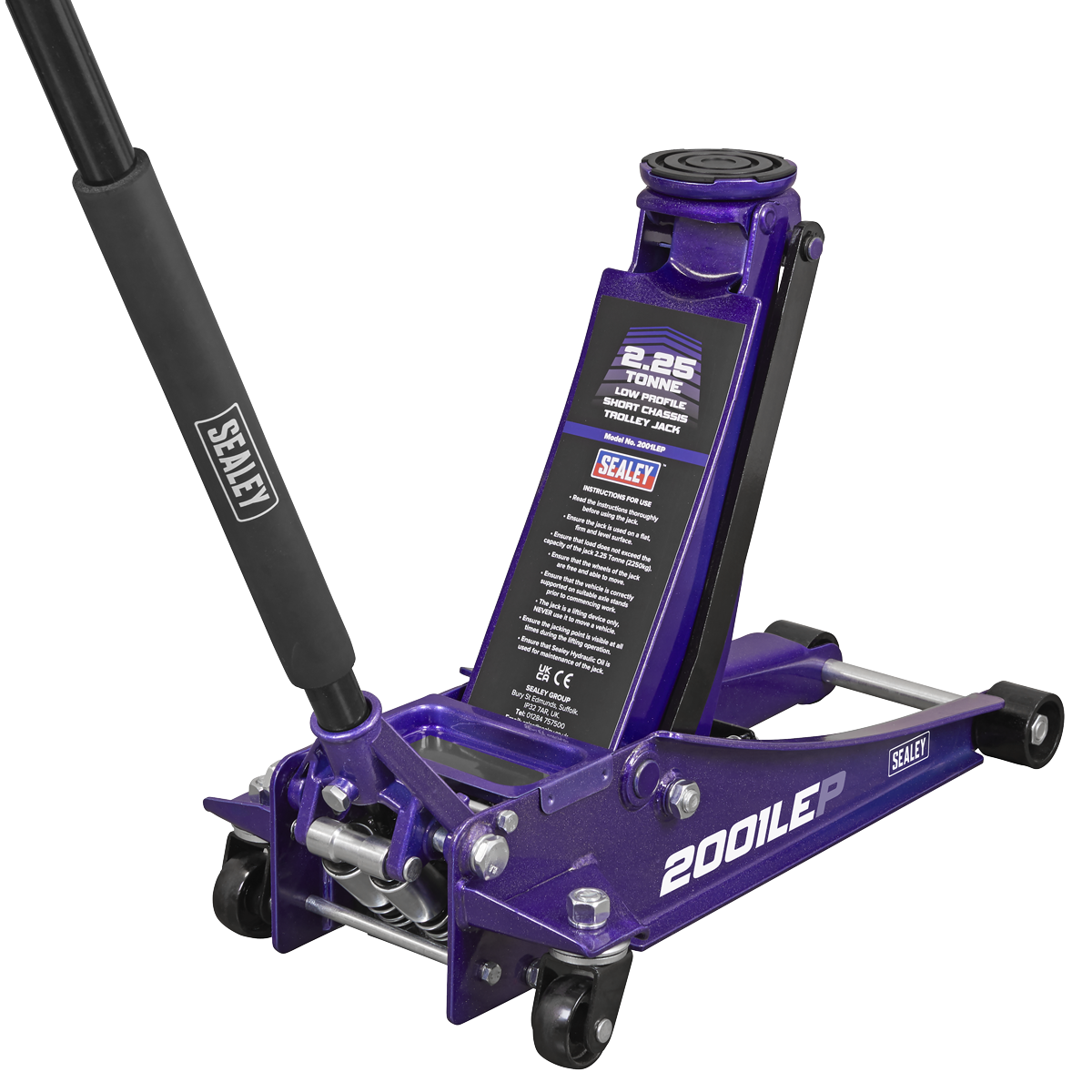 Sealey Low Profile Trolley Jack with Rocket Lift 2.25 Tonne