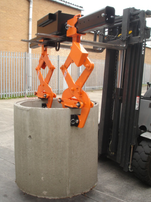 Forklift Pipe Well Ring Lifter Invicta Attachments 