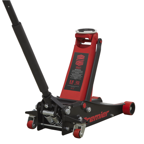 Sealey Premier Low Profile with Rocket Lift Trolley Jack 2.5 Tonne