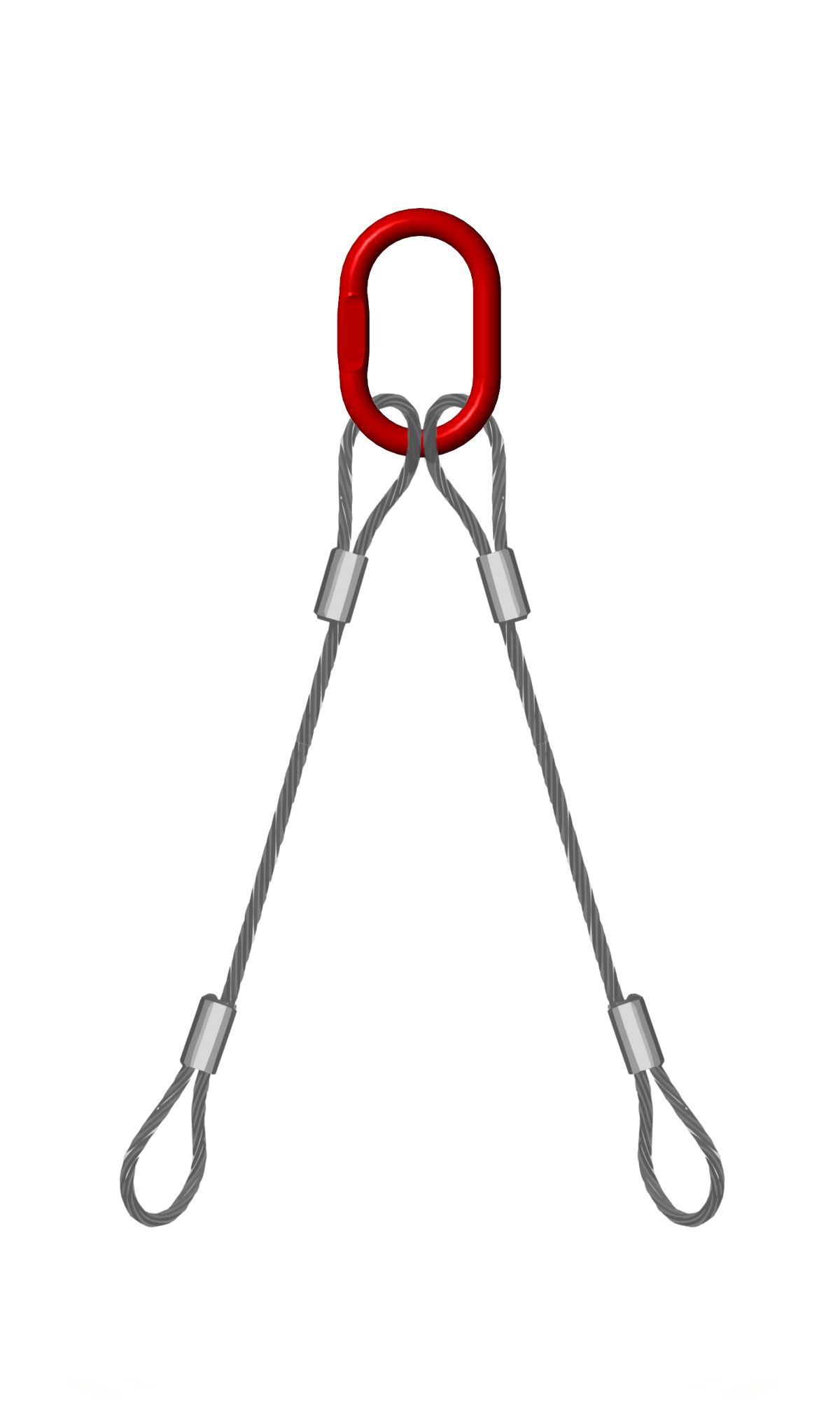 Double Leg 12mm Wire Rope Sling 2.5 Tonne