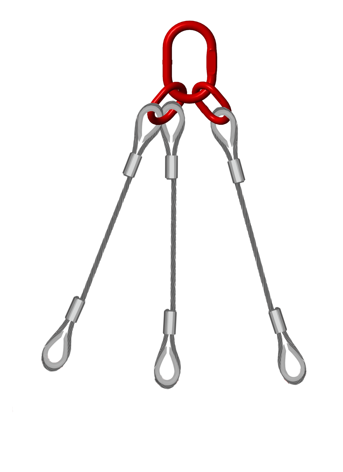 Three Leg 10mm Wire Rope Sling 2.6 Tonne