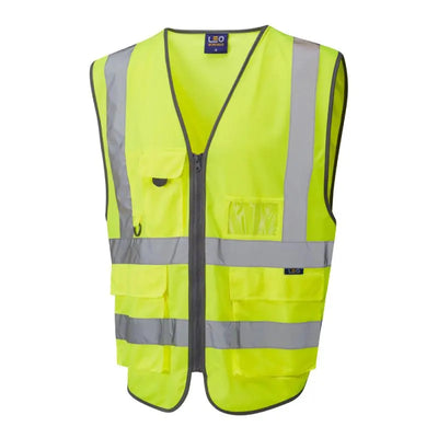 LEO BARNSTAPLE ISO 20471 Cl 2 Superior 3-Part Waistcoat LEO 