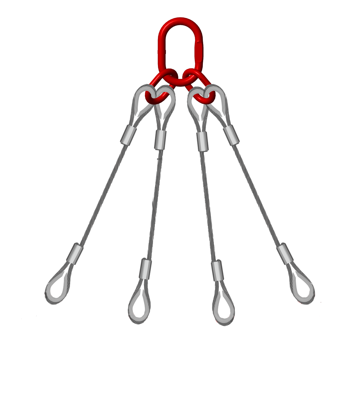 Four Leg 5mm Wire Rope Sling 0.6 Tonne