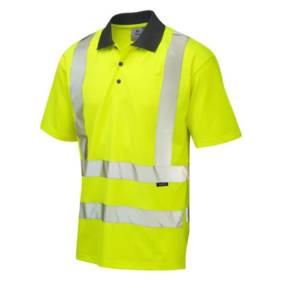 LEO ROCKHAM ISO 20471 Cl 2 Coolviz Polo Shirt (EcoViz) LEO 