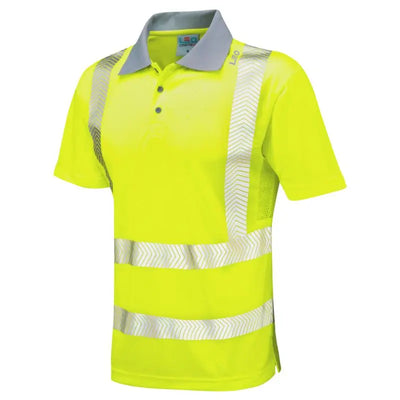 LEO WOOLACOMBE ISO 20471 Cl 2 Coolviz Plus Polo Shirt LEO 