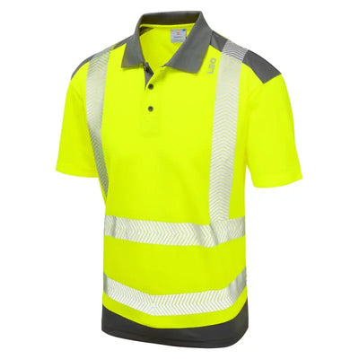 LEO PEPPERCOMBE ISO 20471 Class 2 Dual Colour Coolviz Plus Polo Shirt LEO 