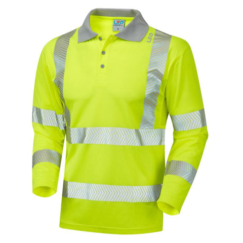 LEO BARRICANE ISO 20471 Cl 3 Coolviz Plus Sleeved Polo Shirt
