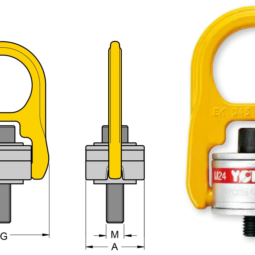 Yoke Lifting Rings YOKE Type 203 Swivel Hoist Ring