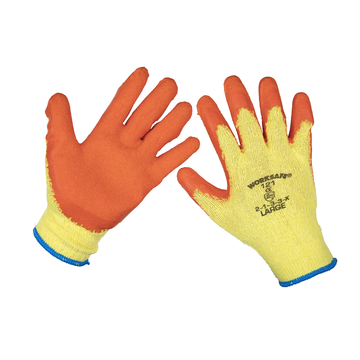 Sealey Worksafe® Super Grip Knitted Gloves with Latex Palm Sealey 
