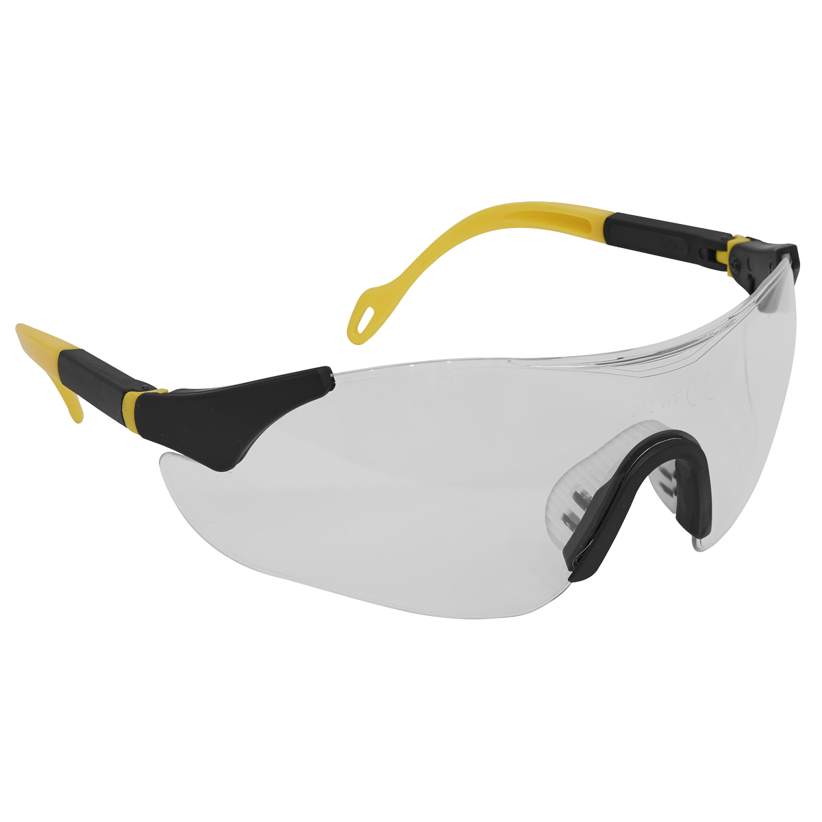 Sealey Worksafe® Sports Style Clear Safety Glasses with Adjustable Arms Sealey 