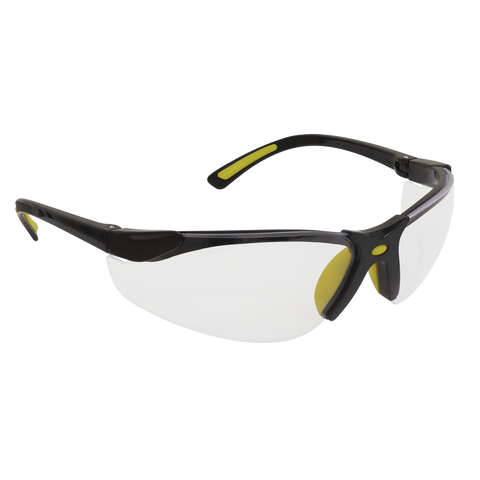 Sealey Worksafe® Zante Style Clear Safety Glasses with Flexi Arms