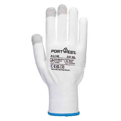 Portwest A118 Grip 13 PVC Dotted Touchscreen Glove - Pack of 12 Portwest 