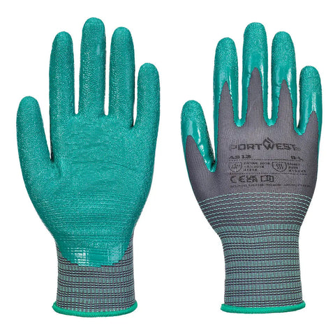 Portwest A313 Grip 15 Nitrile Crinkle Glove - Pack of 12