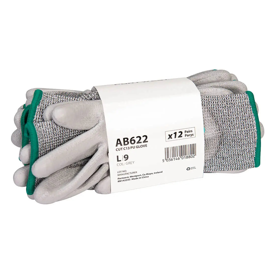 Portwest AB622 Cut C13 PU Essential Multipack (Pk12) Portwest 