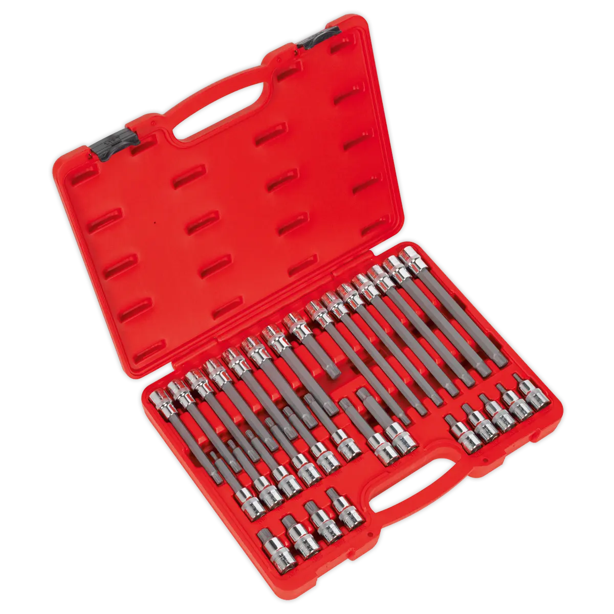 Sealey Premier Ribe Socket Bit Set 1/2"Sq Drive 32pc Sealey 