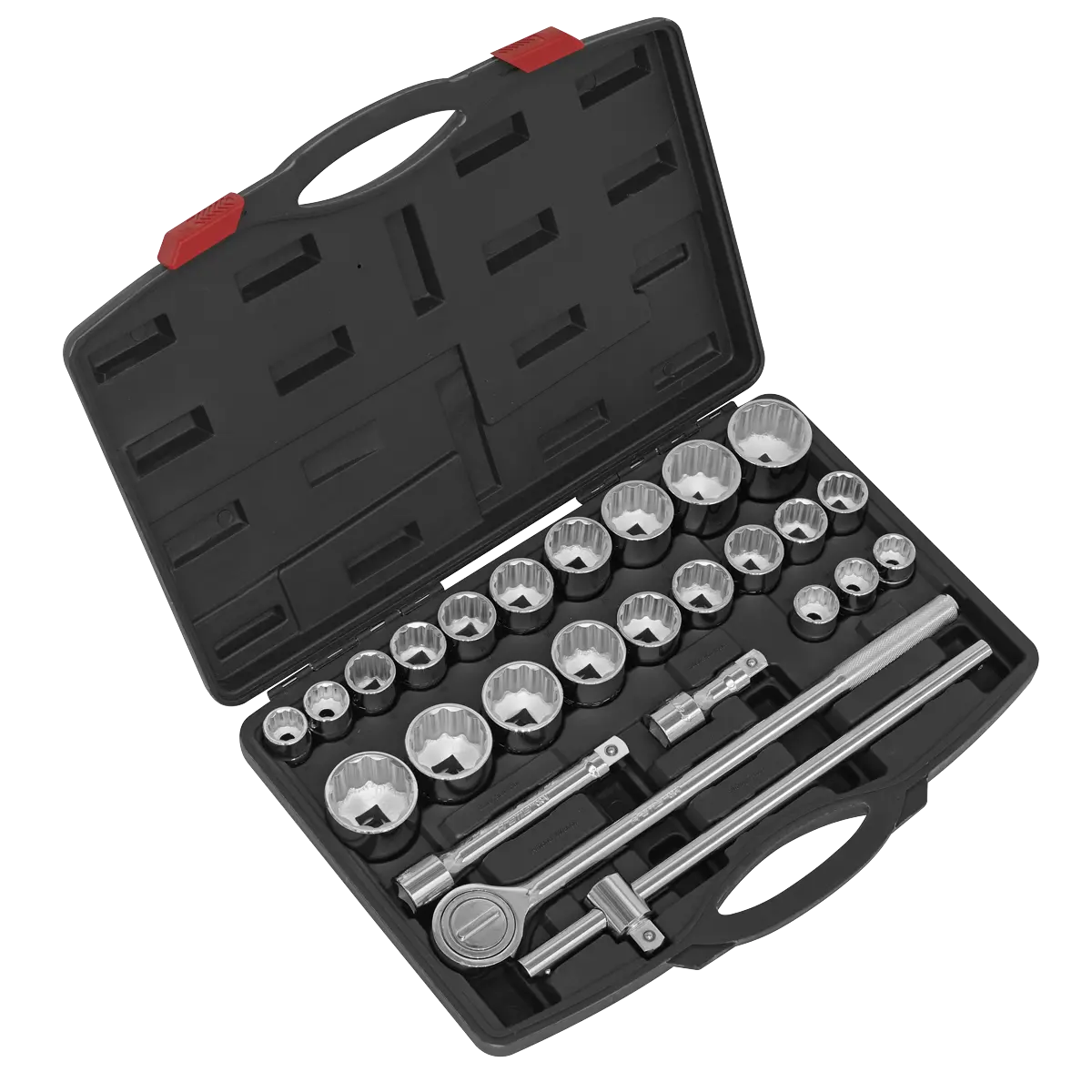 Sealey Premier Metric/Imperial Socket Set 3/4"Sq Drive 12-Point 26pc Sealey 