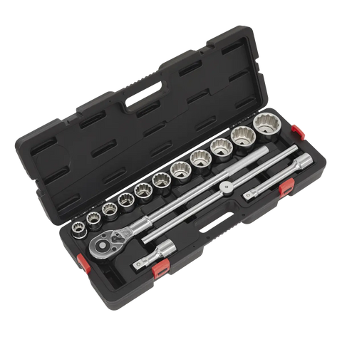Sealey Premier Socket Set 3/4"Sq Drive 12-point 15pc
