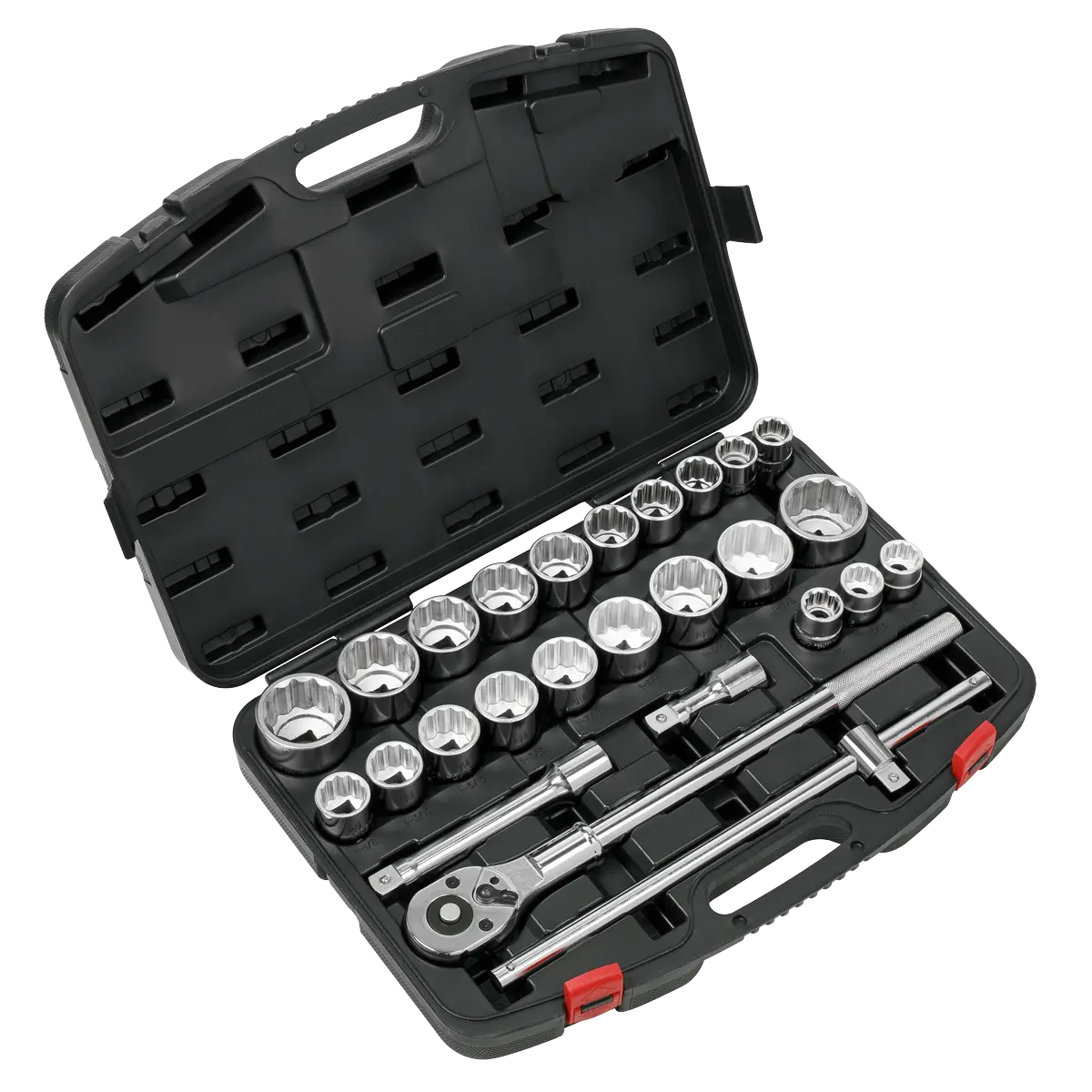 Sealey Premier Metric/Imperial Socket Set 3/4"Sq Drive 12-Point 26pc Sealey 