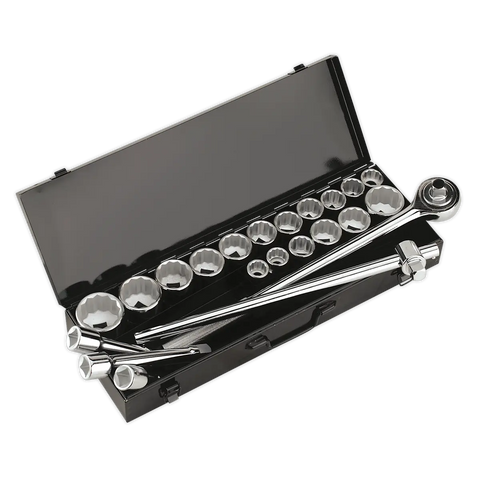 Sealey Premier Socket Set 3/4"Sq Drive 12-point 22pc
