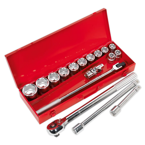 Sealey Premier Socket Set 3/4"Sq Drive 17pc