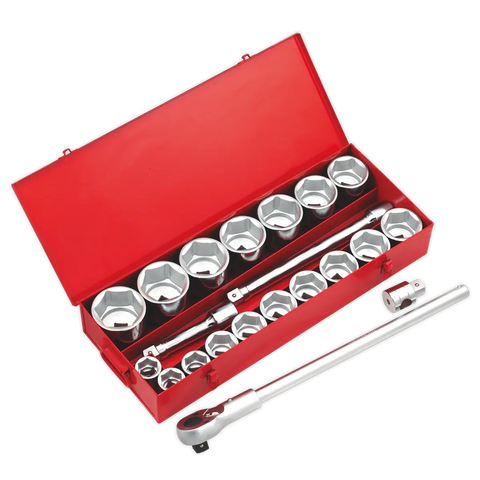 Sealey Premier Socket Set 1"Sq Drive 22pc