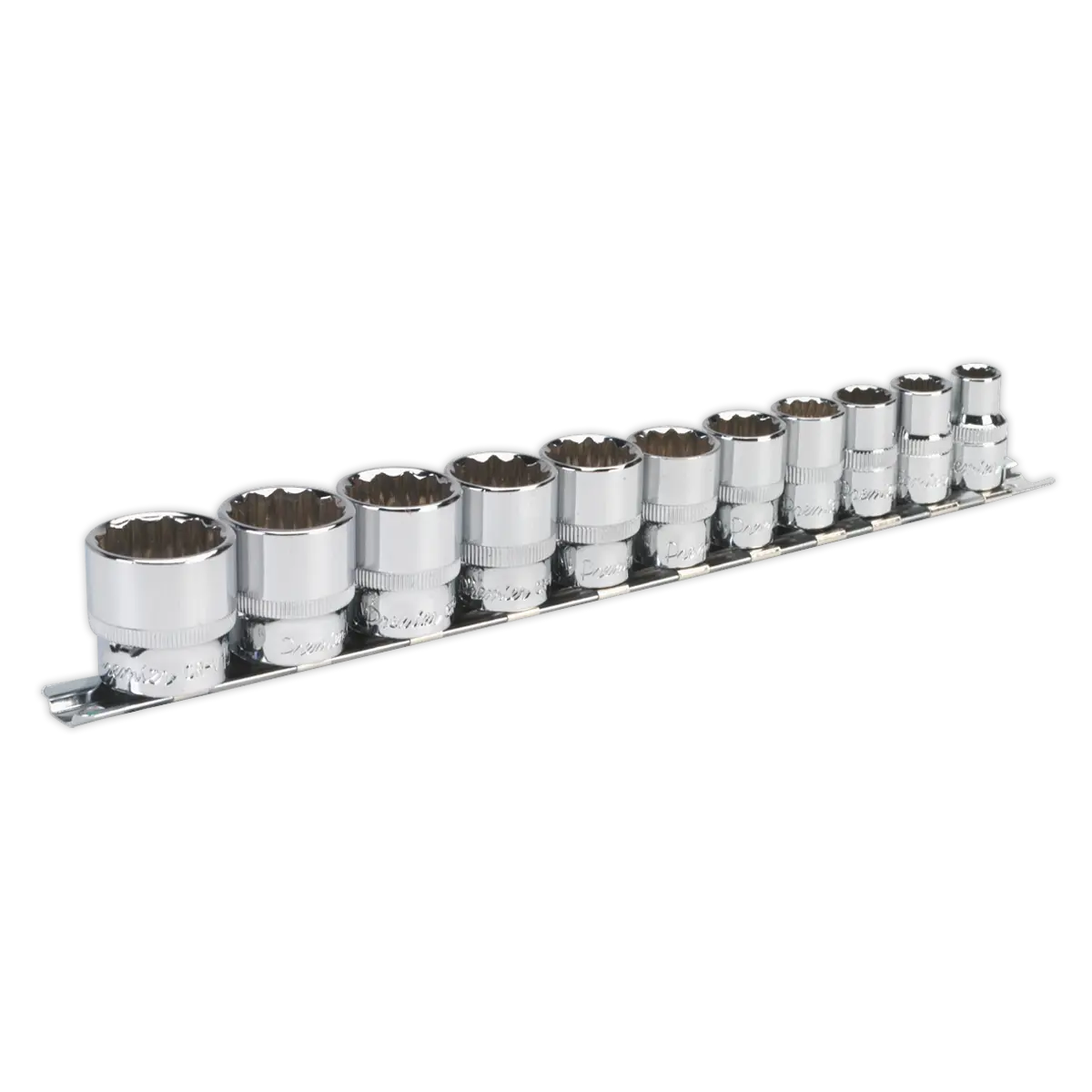 Sealey Premier Imperial Socket Set 3/8"Sq Drive 12-point 11pc Sealey 